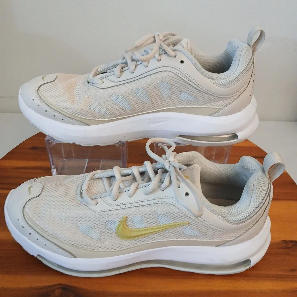 Nike Air Max AP Women 11 Sail Gold Low Top Athletic Shoes Sneakers CU4870-110